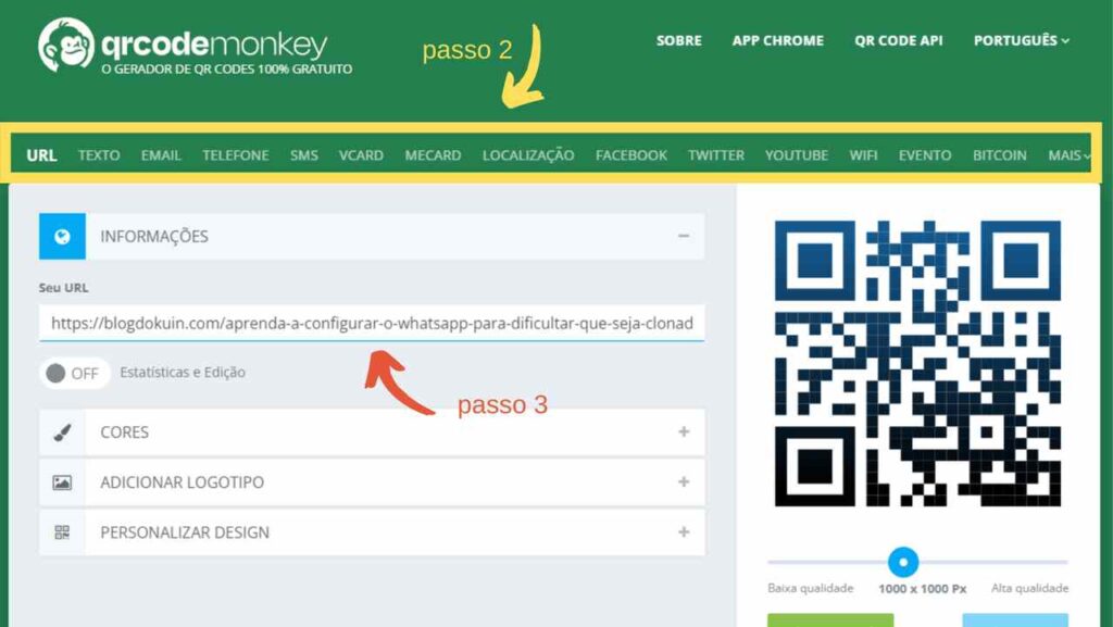 Como fazer um QR-Code para direcionar para um link em 6 passos